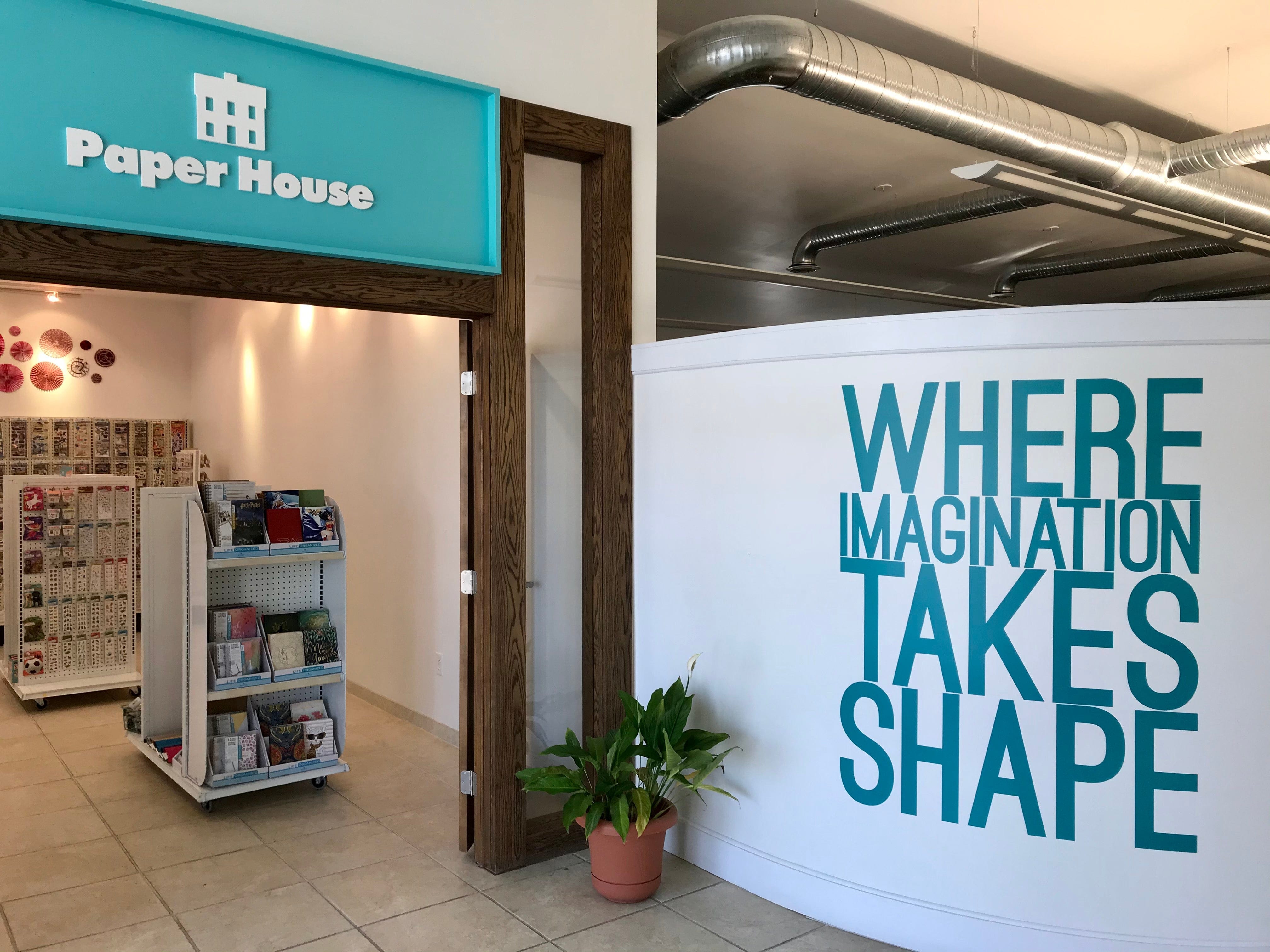 Inside the Paper House Productions studio and retail space in Woodstock, New York