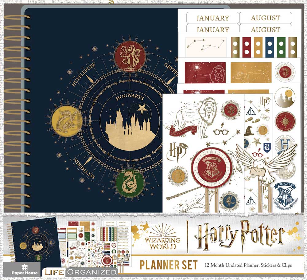 Harry Potter constellations planner set in retail packaging
